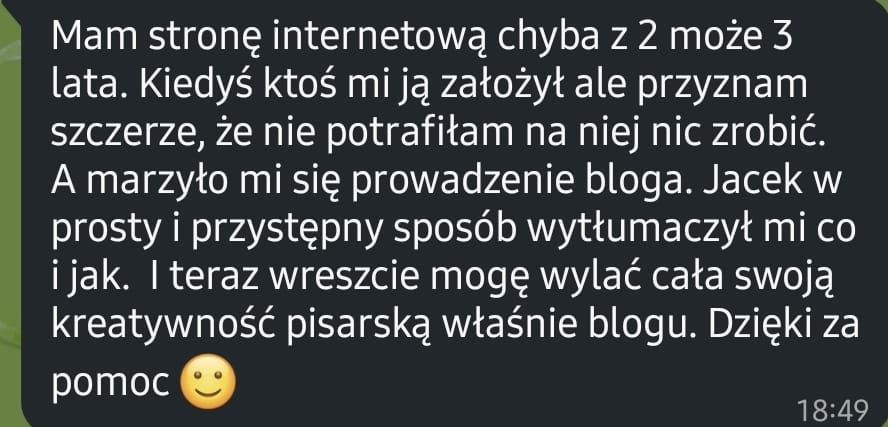 zadowolone klientki to napęd do dalszej współpracy. dziękuję za wybranie Jacka Romejko