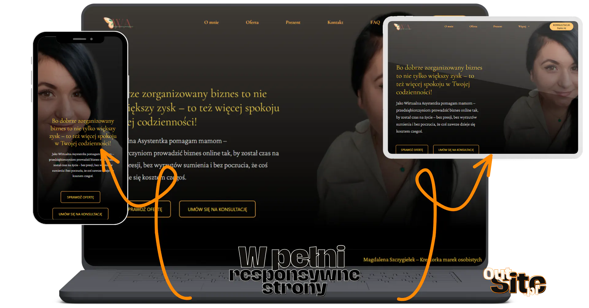 Tworzę strony www dla kobiecych marek osobistych i biznesów online